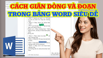 Cách giãn dòng và đoạn trong bảng Word siêu đơn giản