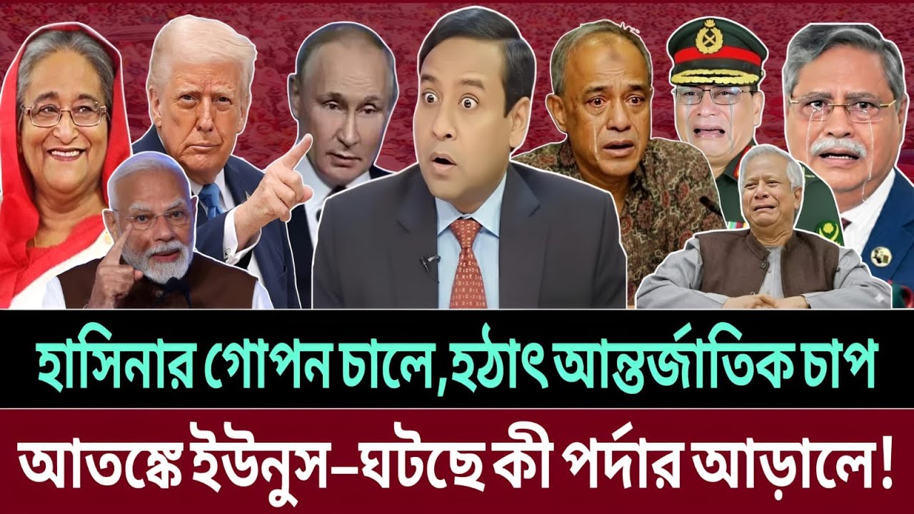 আন্তর্জাতিক চাপের মুখে ইউনুস—হঠাৎ বদলে গেল সব হিসাব,কী ঘটছে পর্দার আড়ালে || talk show