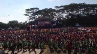 Tari Manasai dan Tari Nusantara dalam rangka memecahkan rekor