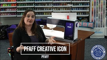 Pfaff Creative Icon sewing machine - embroidery overview