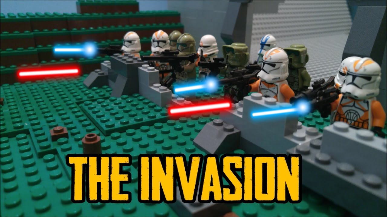 THE INVASION: Lego Star Wars Stopmotion Battle - YouTube