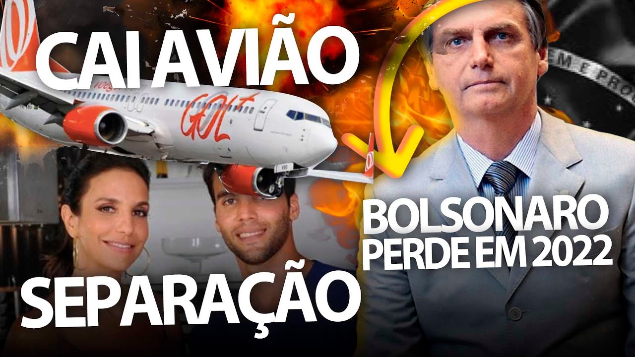 Queda de avião da gol, Bolsonaro perde em 2022 e Ivete se separa; DIZ SENSITIVA