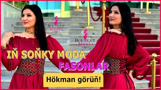 In Sonky Moda Owadan Fasonlar Turkmen Gelin Gyzlary Модные Платья 