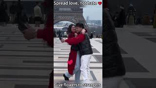 Spread love, not hate ❤️ #spreadlove #thehugguy #fyp