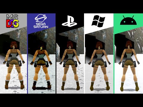 Tomb Raider (1996) DOS vs PC vs PS1 vs Android vs Sega Saturn (Which One is Better!)