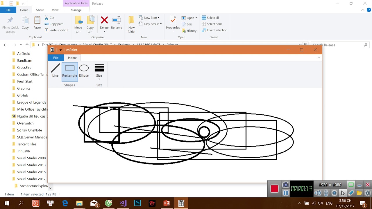 Paint ribbon gdi+ c++ - YouTube