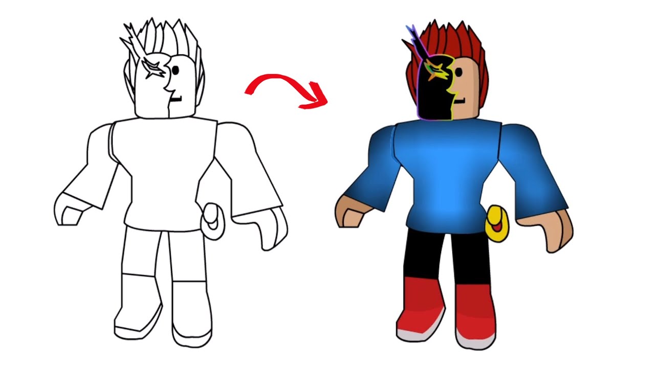 Roblox Avatar Coloring Page Image credit: Roblox Avatar by Yadia Chenia  Permission:  For personal an…