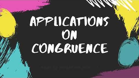 applications on congruence