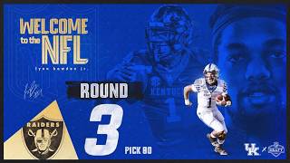 Http://www.kysports.tv - kentucky junior lynn bowden jr. (pronounced
bo-den, with a long o sound) was chosen in the third round by las
vegas raiders as t...