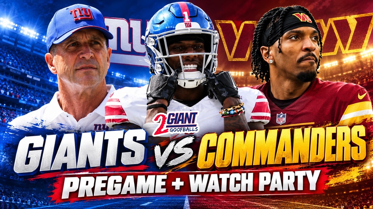 Giants vs Commanders LIVE | Pregame & Watch Party | Can NY Go 4-1?