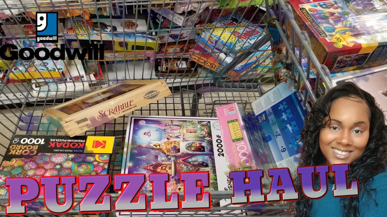 SOOOO MANY PUZZLES IN EXCELLENT CONDITION!!! | GOODWILL HAUL # ...