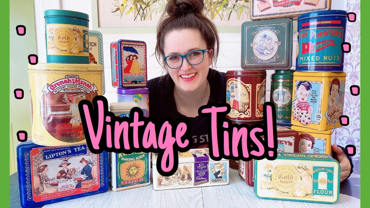 Vintage Tin Collection Thrifting My Home Reselling Vintage TIns on