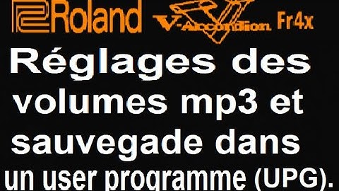 Fr4x modifier le Volume des Mp3 et les sauvegarder