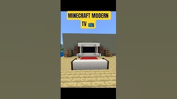 Minecraft Modern TV Build 🔥 #minecraft #shorts