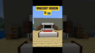 Minecraft Modern TV Build 🔥 #minecraft #shorts