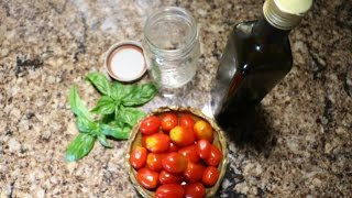 CHERRY TOMATO FERMENTING WITH BASIL