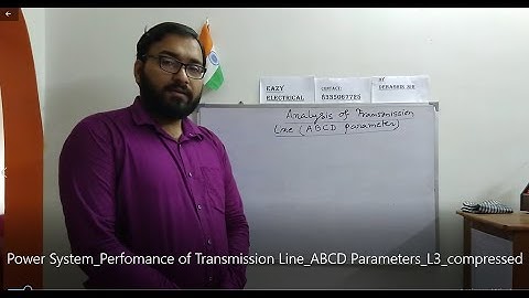 Power System Perfomance of Transmission Line ABCD Parameters L3