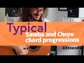 Typical chord progressions in samba and choro