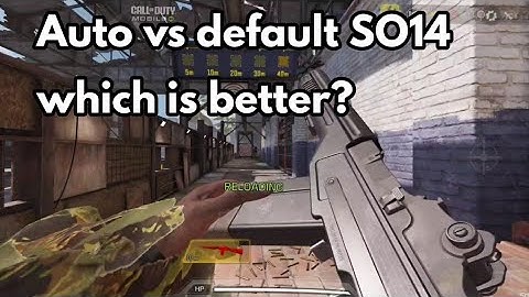 Auto vs Default SO14, Which is better? New SO14 Marksman rifle in COD Mobile | Call of Duty Mobile