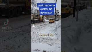 downtown storm Landon 2 ft snow icy tiktok I did in Hudson falls ny 2022 awolgina awolzina
