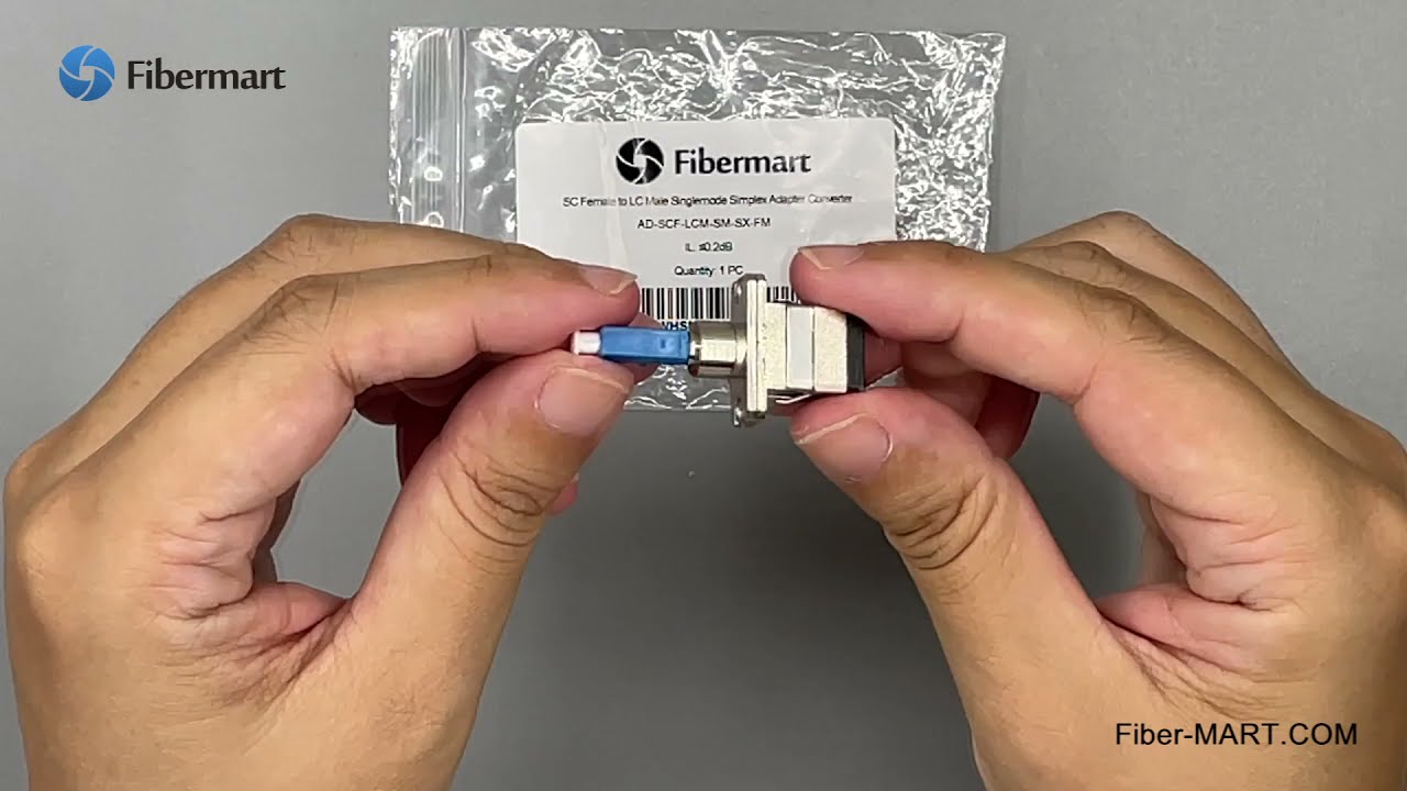 Fibermart SC to LC Fiber Adapter Female to Male Singlemode Simplex Fiber Optic Adapter