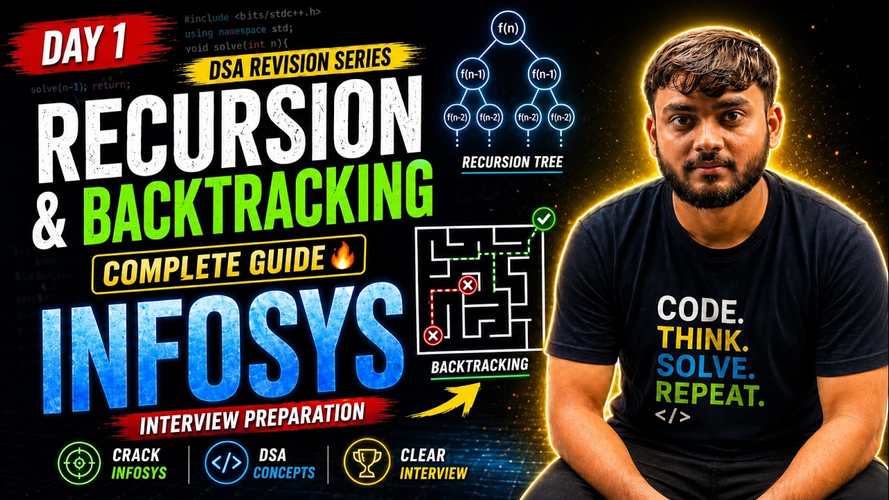Infosys Interview Preparation 2026 🔥 | Recursion & Backtracking ...