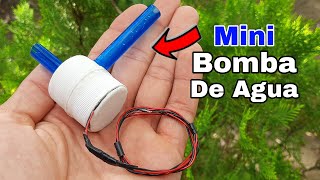 Mini Bomba de Agua Casera con Motor | Muy fácil de hacer