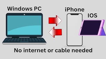 How To Transfer Any File Between PC & iPhone | No Internet Or Cable