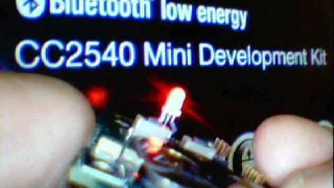 CC2540 BLE - Accelerometer Demo