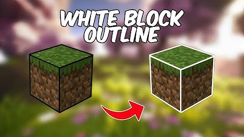 Clean White Block Outline For Minecraft PE 1.21 (Bedrock Edition)