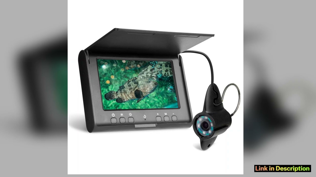 43 Inch 15M Cable Portable Underwater Fish Finder 6 IR LEDs Fishing Camera Fixed on Rod 1000TVL