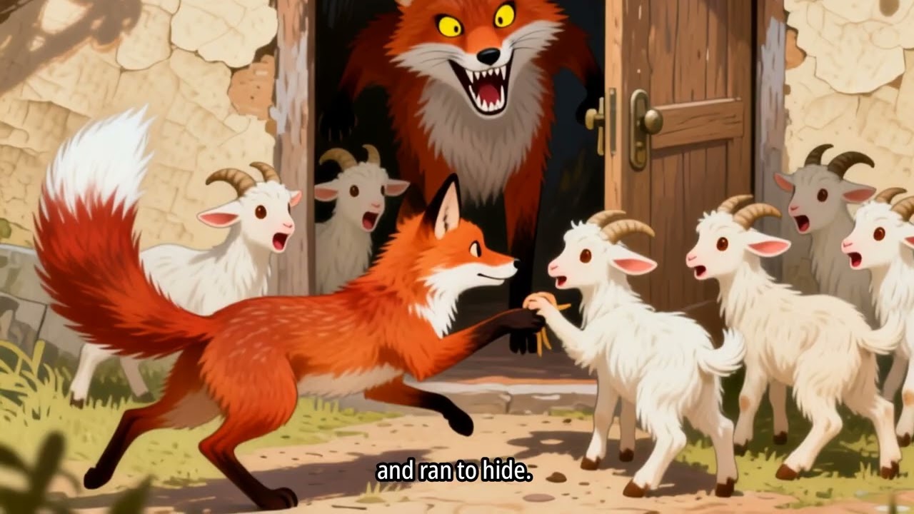 The Fox and the Seven Little Goats 🌙 | Calm Bedtime Story for Kids | Bedtime Stories