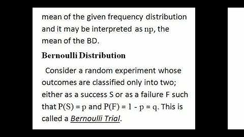 Bernoulli Distribution|Third SEM UG|Calicut University|Complimentary Course Statistics