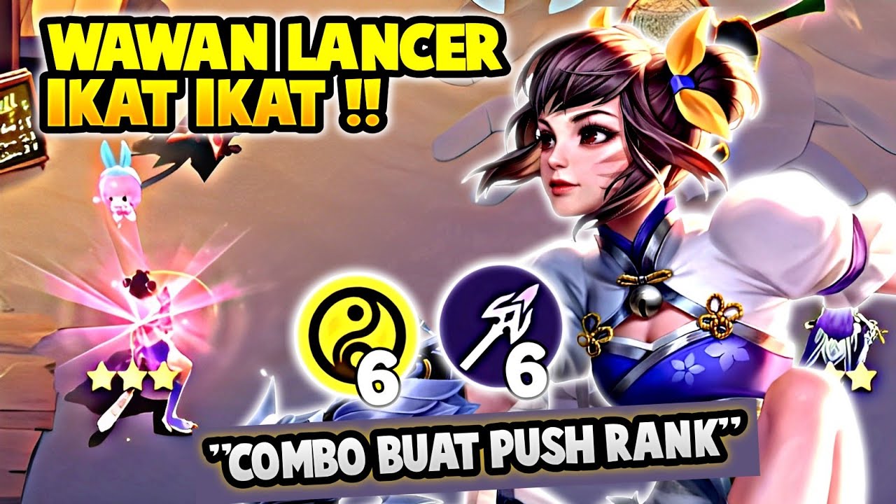 COMBO BUAT PUSH RANK !! WANWAN LANCER + COMMANDER ANGELA SKILL 2 ...
