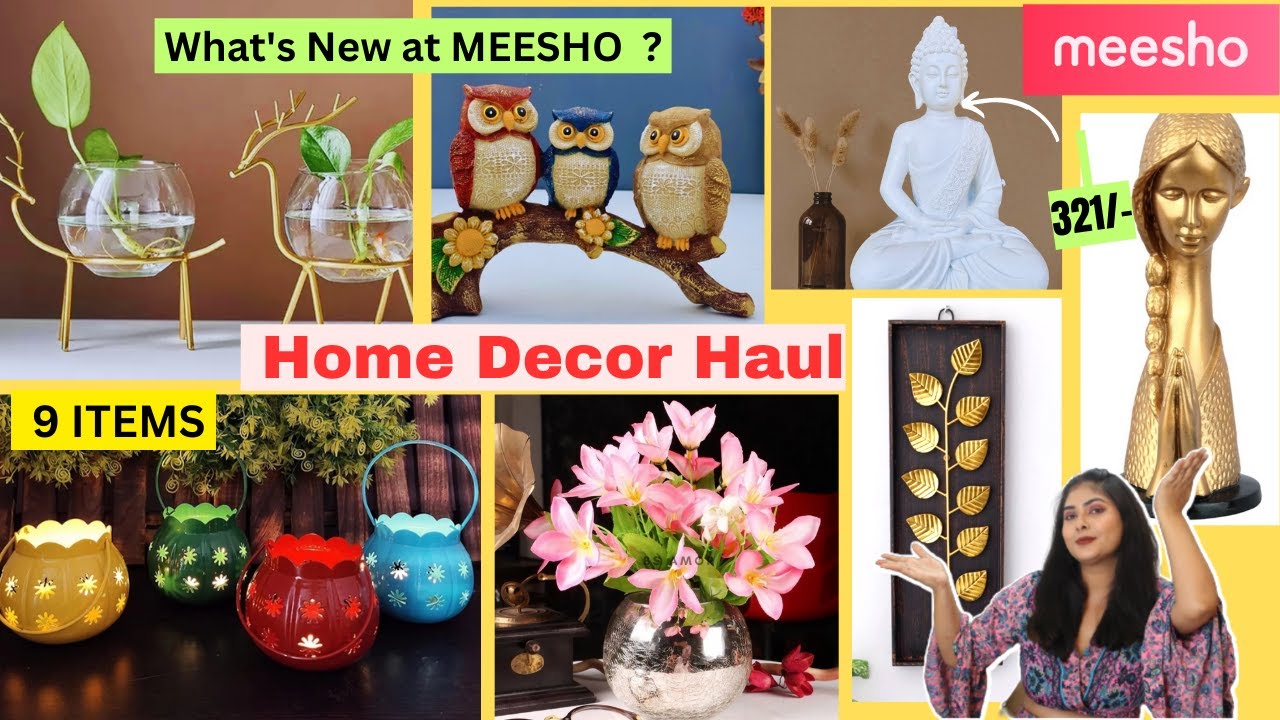 Home Decor Haul || Cheapest Meesho Home Decor Starts at Rs. 234/- || #meesho - YouTube