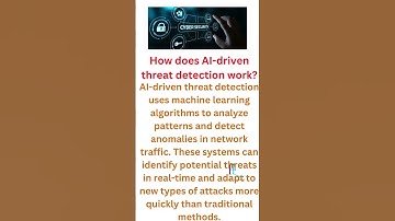 cybersecurity | How does AI-driven threat detection work?