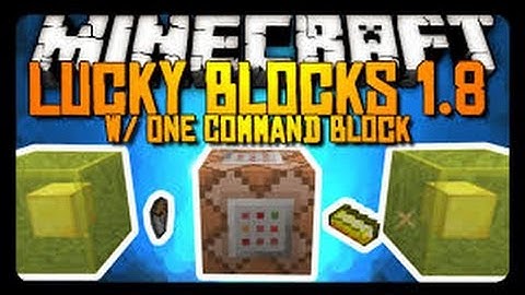 Lucky blocks in only one command in minecraft 1.8.3!