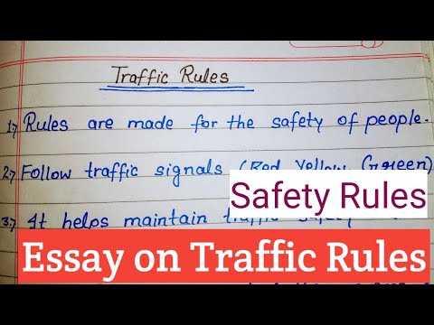 a essay on traffic rules