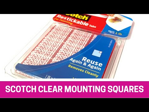 Scotch Restickable Mounting Squares