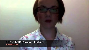 Patterns, Coded Images and Outlines (IV) | 11-Plus Non Verbal Reasoning Exam Question