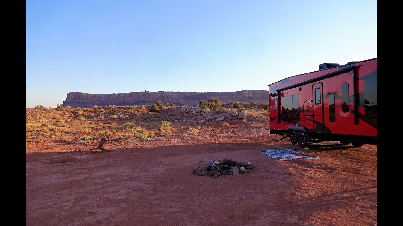 Boondocking at Willow Spring Trail (BLM 378) We can see Arches and