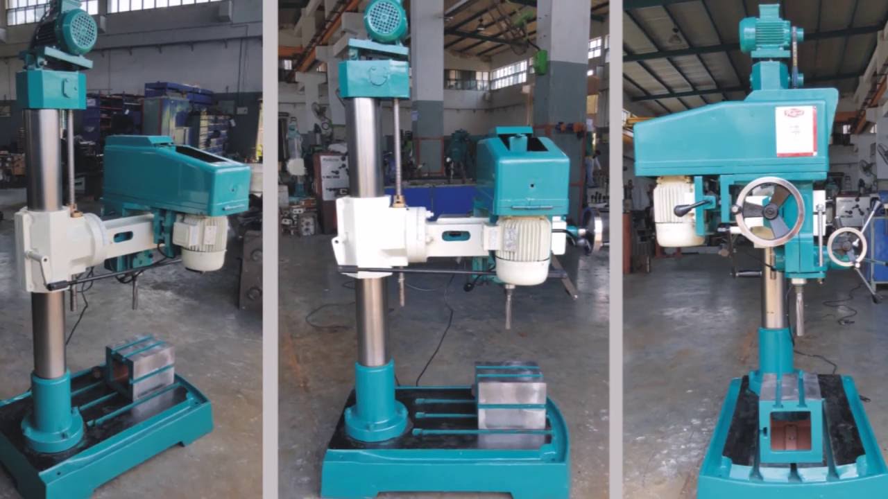 25mm Cap Radial Drilling Machine Operating YouTube