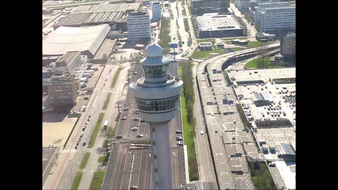 Crossing Schiphol CTR (EHAM) - YouTube