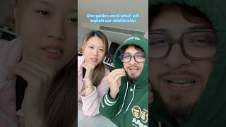 Describe us in one word☝🏻#shorts #couple #relationship