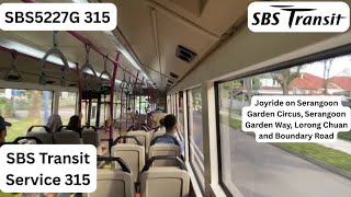 [SBST] [Short Joyride] SBS5227G on Service 315 - Scania K230UB (Euro V/5) (Batch 2)