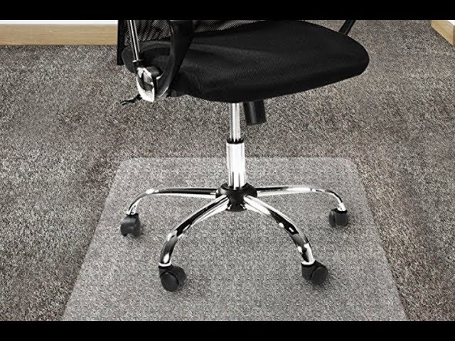 Clear High Pile Office Marshal Polycarbonate Chair Mat for Carpet Floors Multiple Sizes Studded 30 x 48 Rectangular Carpet Floor Protection Mat 