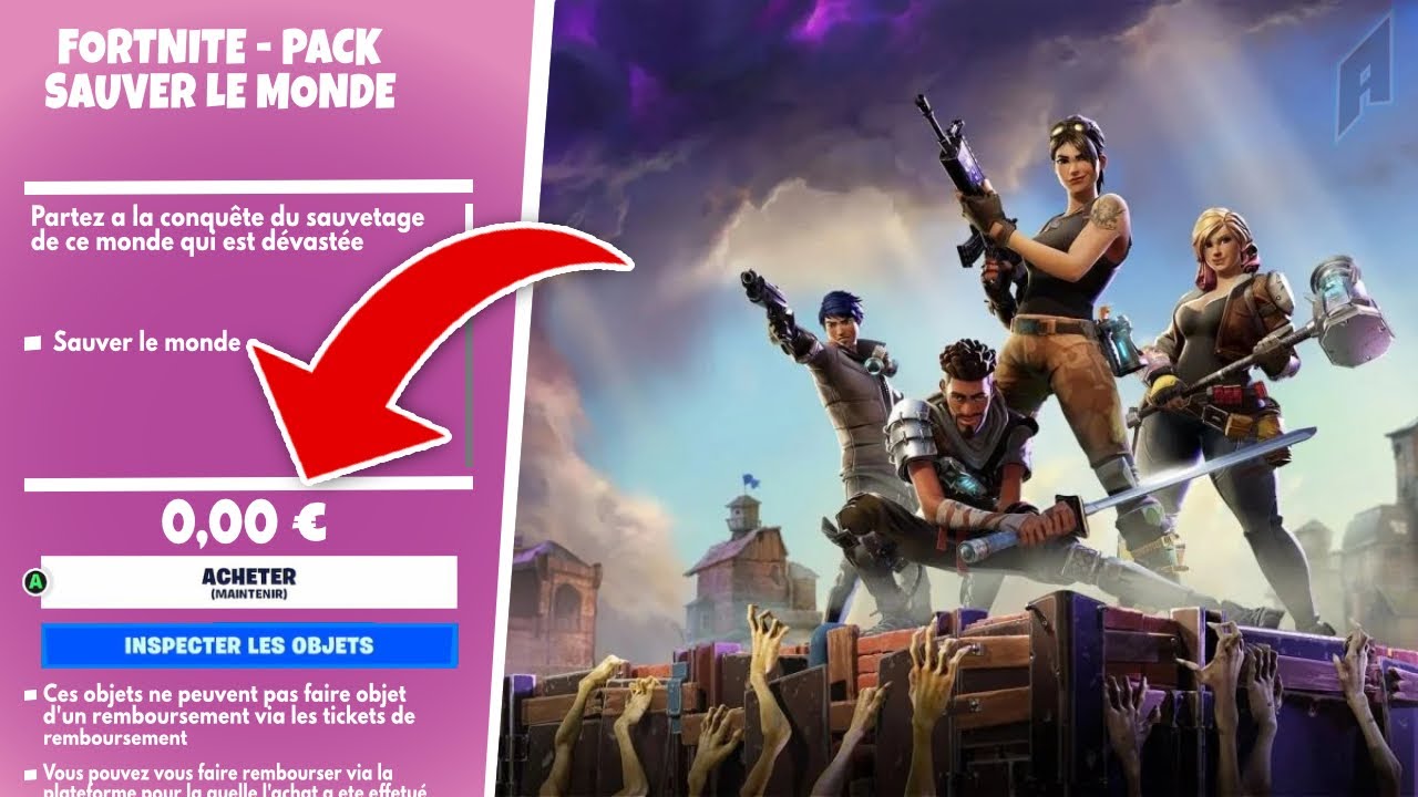 Comment Avoir le mode SAUVER le MONDE Gratuit sur Fortnite Saison 4