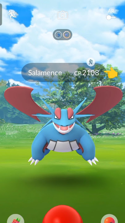 Catching 2000CP  Salamence in wild #shorts #shortvideo #pokemon #pokemongo