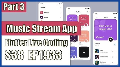 [Flutter] Flutter Live Coding EP1933 (Music streaming App Part 3)