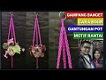 Macrame Plant Hanger Chain Motif | Tutorial Gantungan Pot dari Tali Kur Motif Rantai